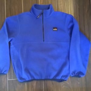 L.L. Bean fleece pullover.